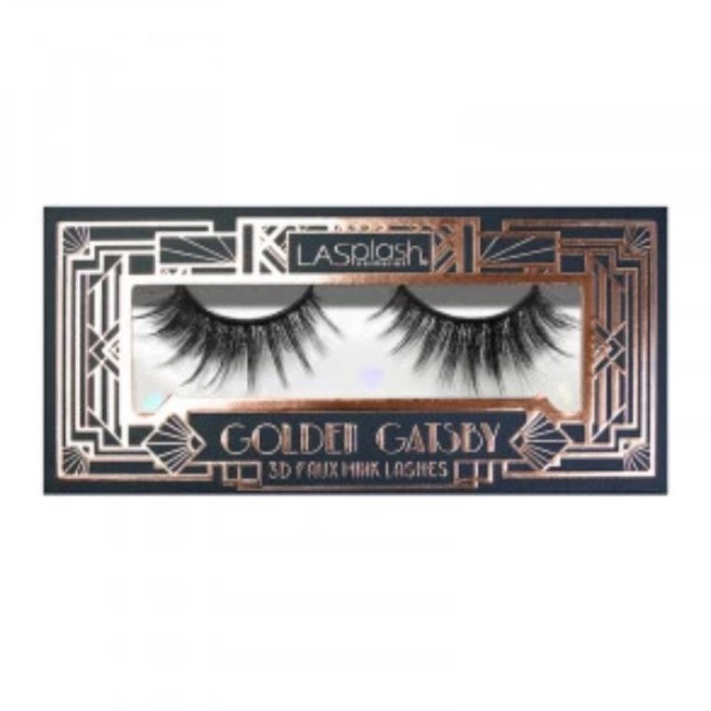 LA SPLASH GOLDEN GATSBY 3D FAUX MINK FALSE LASHES - Picture 3 of 4